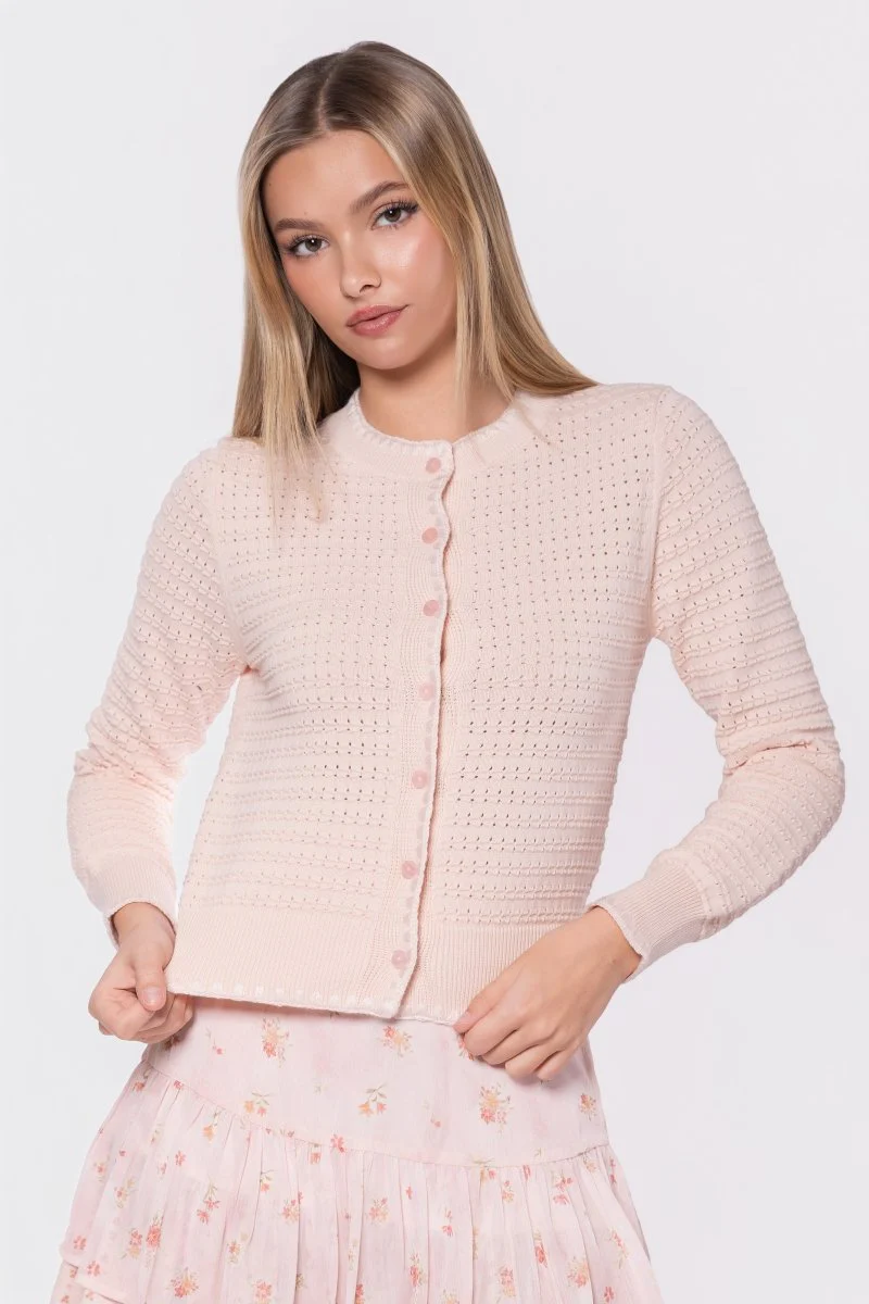 Jane Cardigan (Light Peach) - Image 3