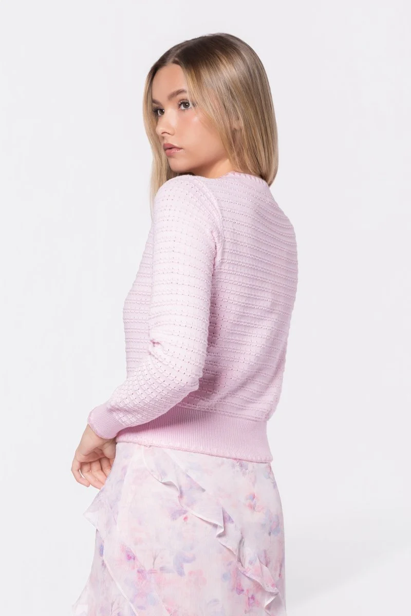 Jane Cardigan (Pale Pink) - Image 4