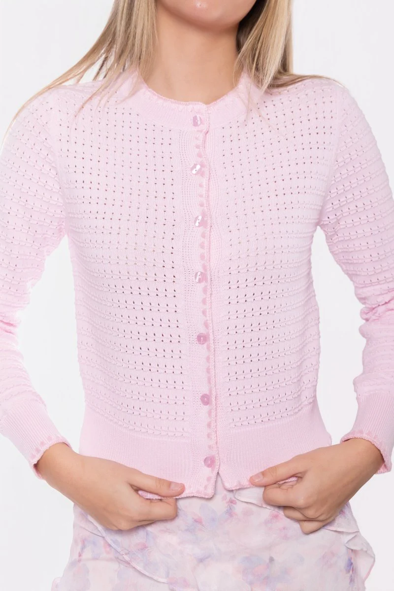 Jane Cardigan (Pale Pink) - Image 5