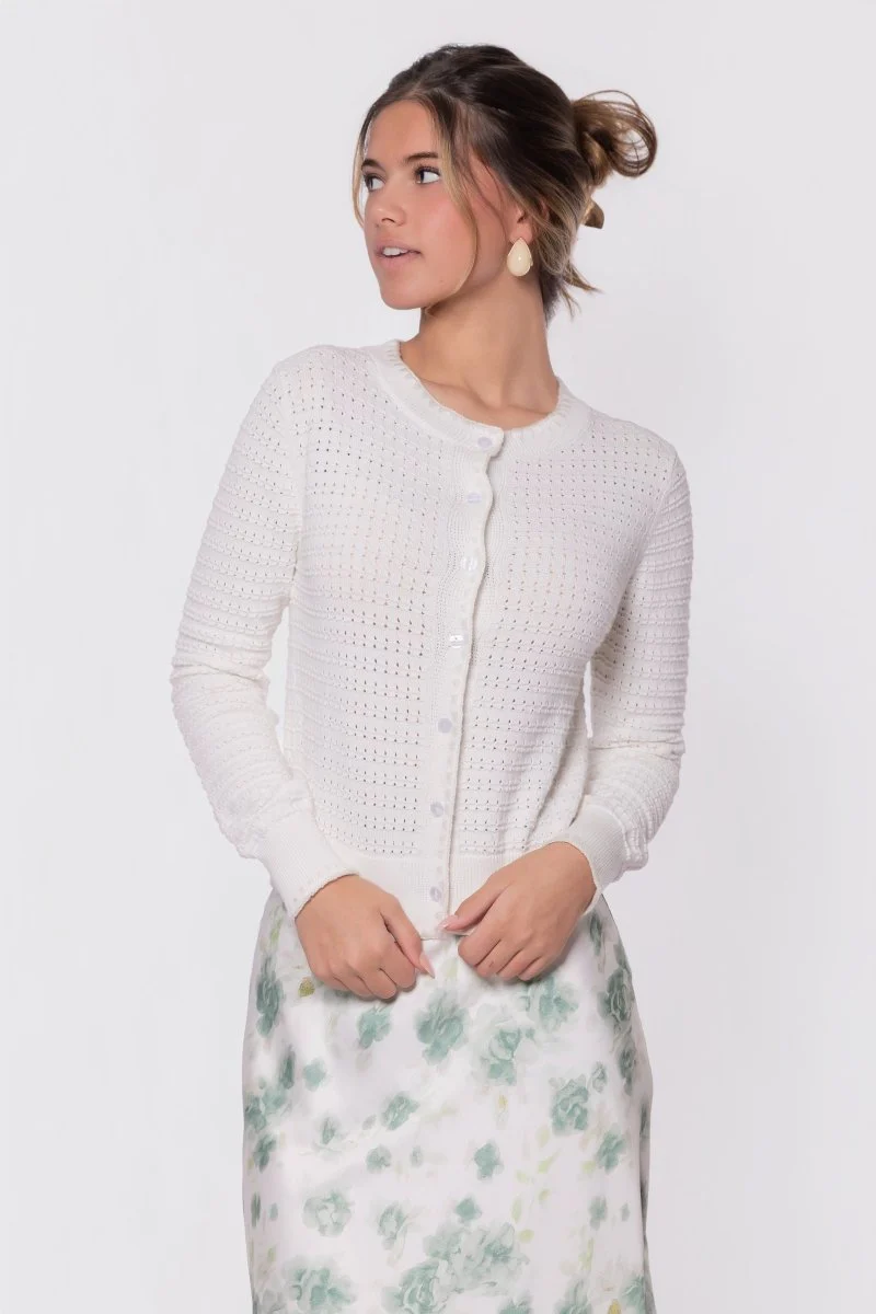 Jane Cardigan (White)