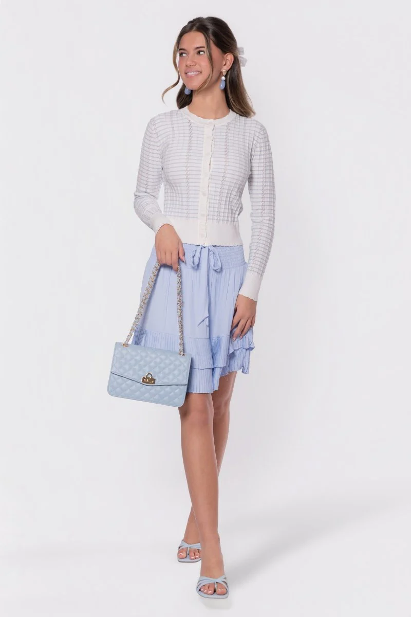 Jessie Cardigan (White/Blue) - Image 6
