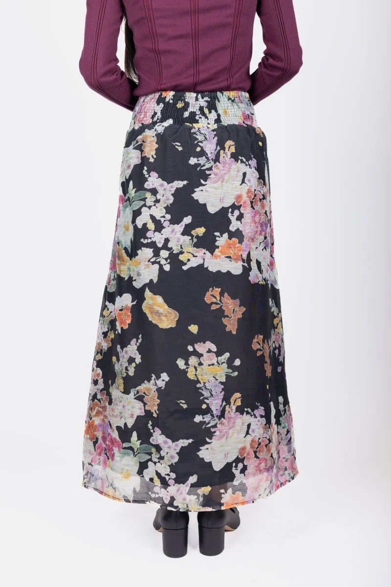 Josephine Skirt (Black Flower) - Image 4