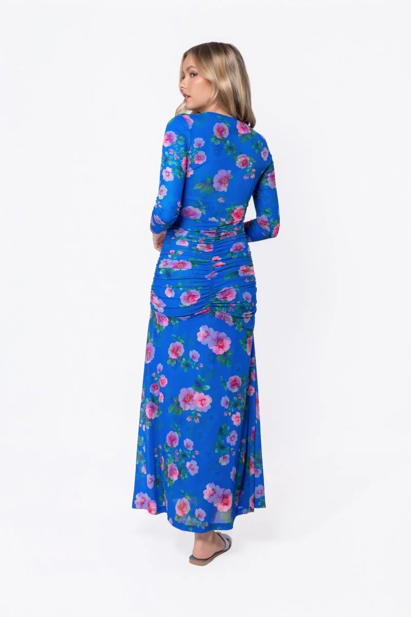 Juliana Dress (Blue/Pink) - Image 4