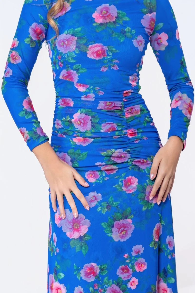 Juliana Dress (Blue/Pink) - Image 5