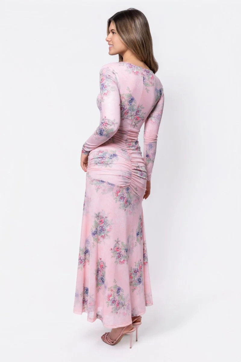 Juliana Dress (Pink Flower) - Image 3