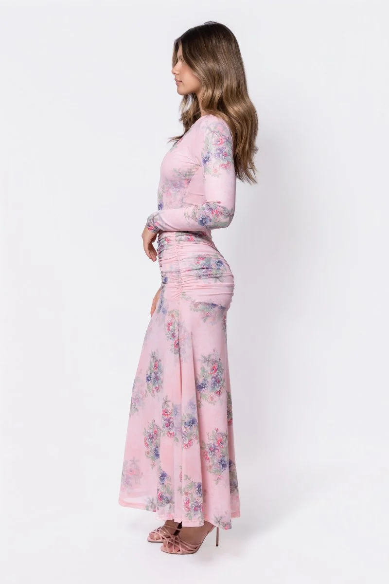 Juliana Dress (Pink Flower) - Image 6
