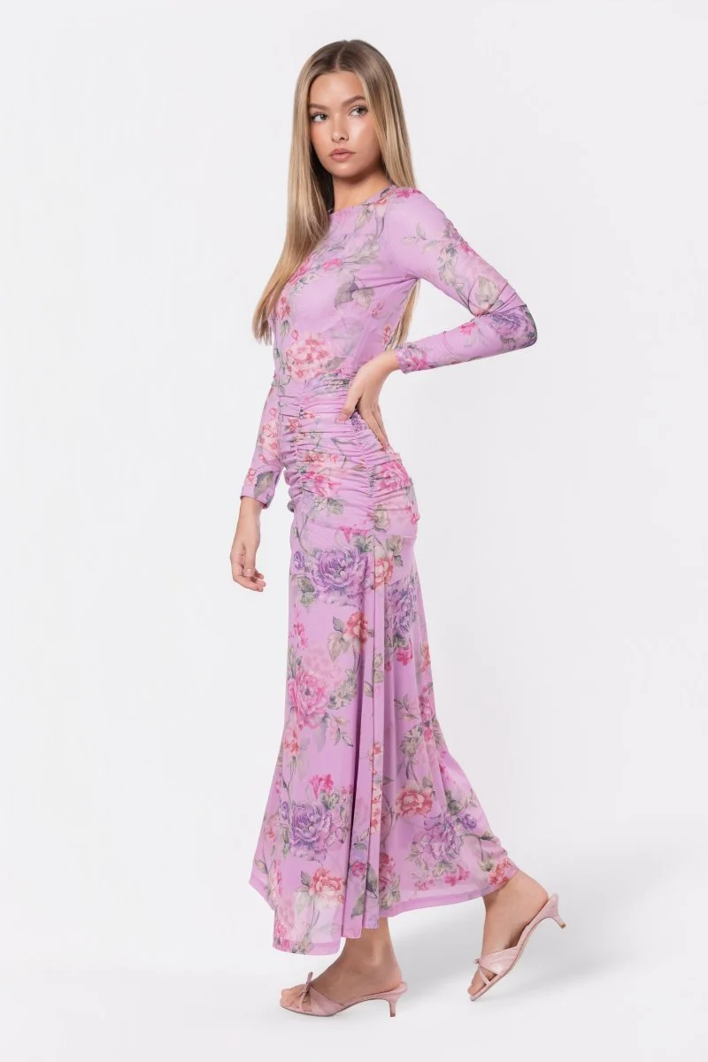 Juliana Dress (Pink/Green) - Image 3