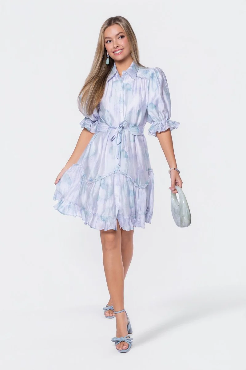 Juni Dress (Green Blue) - Image 2