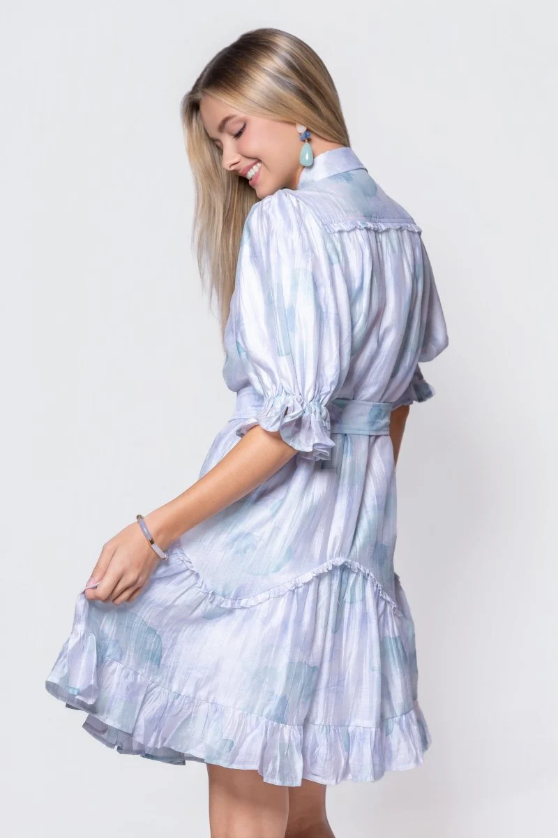 Juni Dress (Green Blue) - Image 4