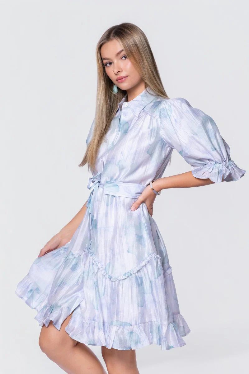 Juni Dress (Green Blue) - Image 5