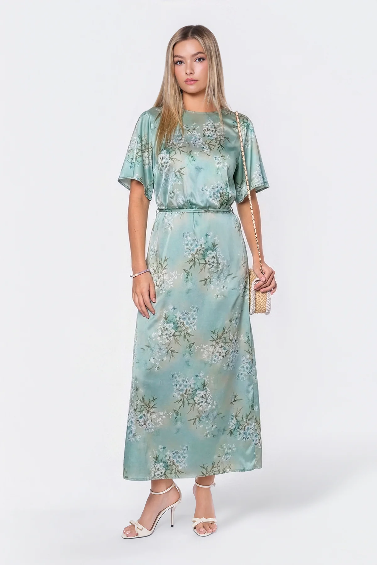 Juniper Dress (Green Flower) - Image 2