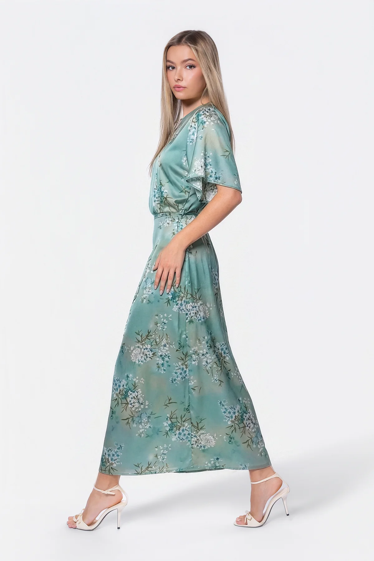Juniper Dress (Green Flower) - Image 3