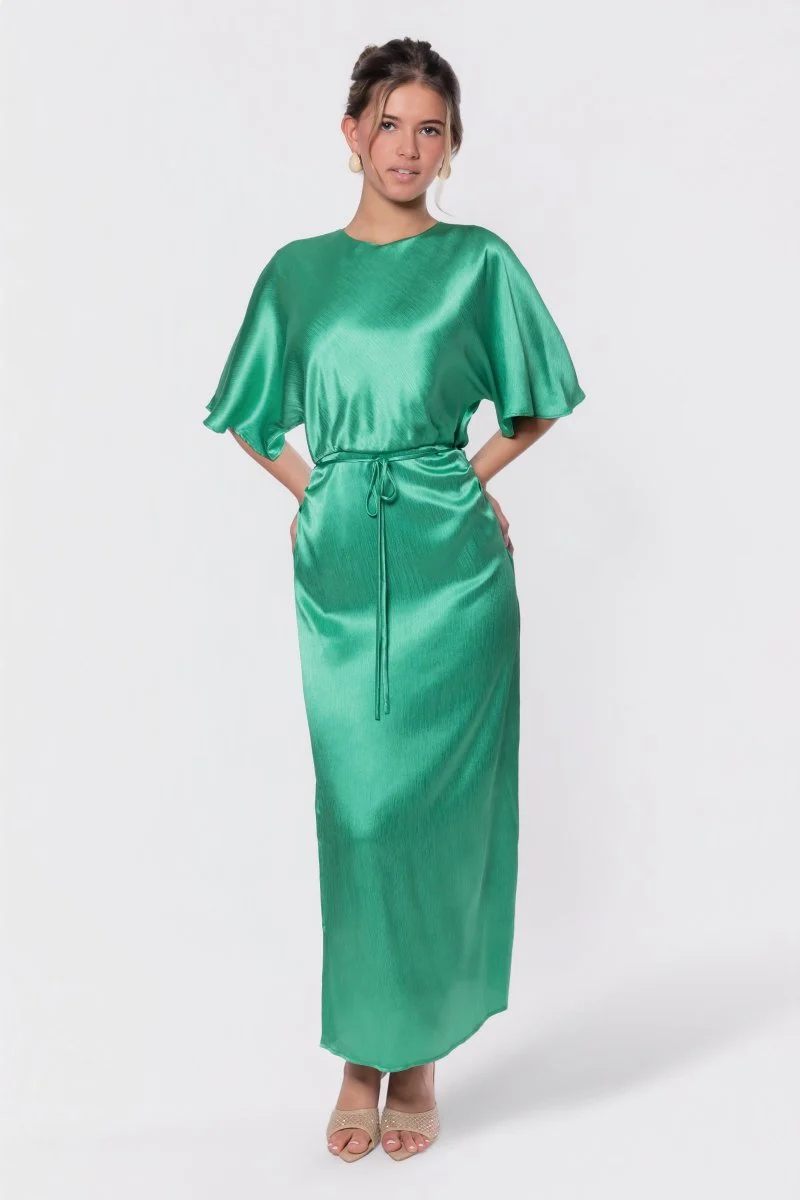 Juniper Dress (Green Solid) - Image 2