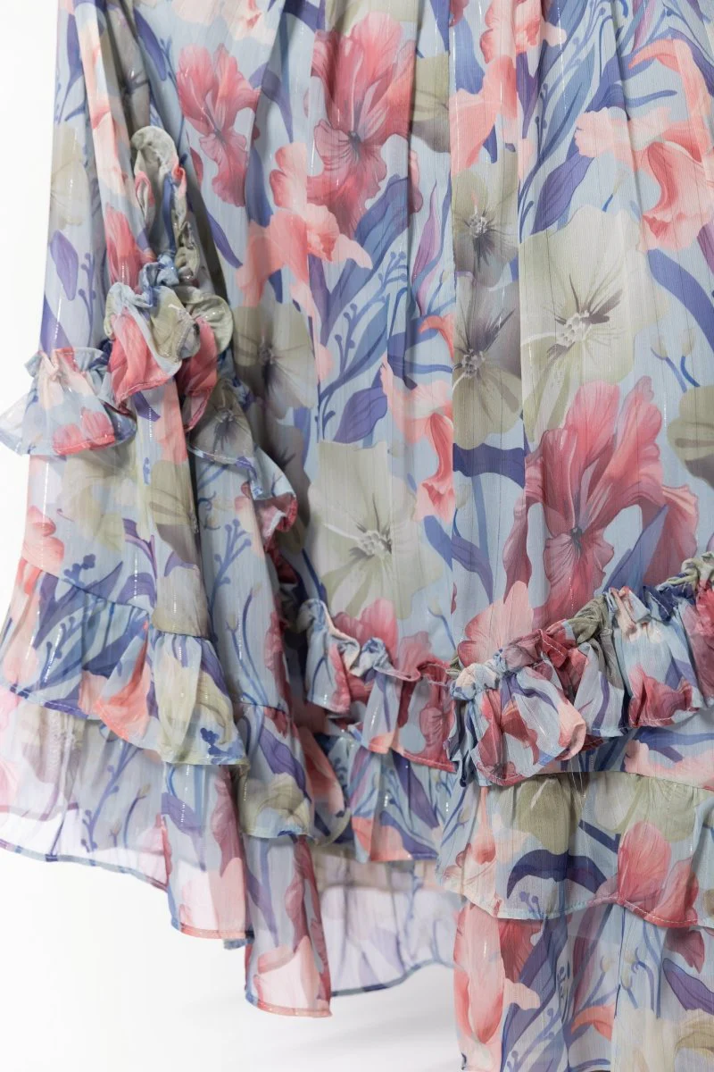 Kalina Skirt (Light Blue Pattern) - Image 6