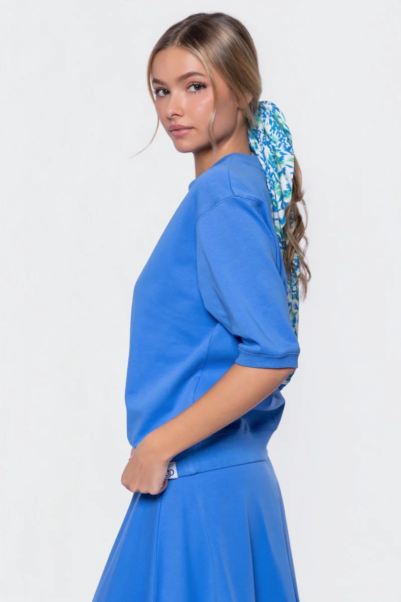 Karla Top Short Sleeve (Marina Blue) - Image 3