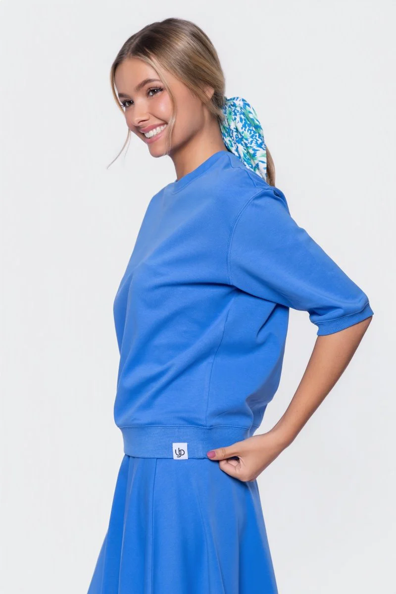 Karla Top Short Sleeve (Marina Blue) - Image 4