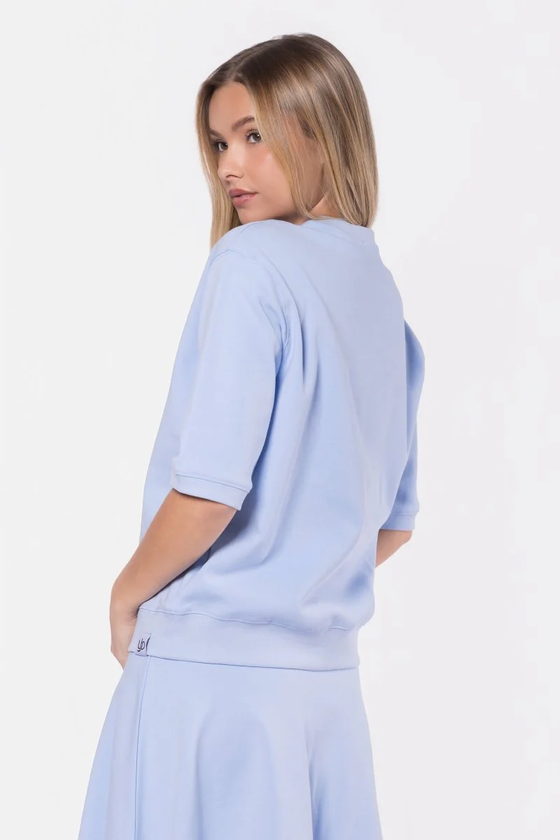 Karla Top Short Sleeve (Sky Blue) - Image 4