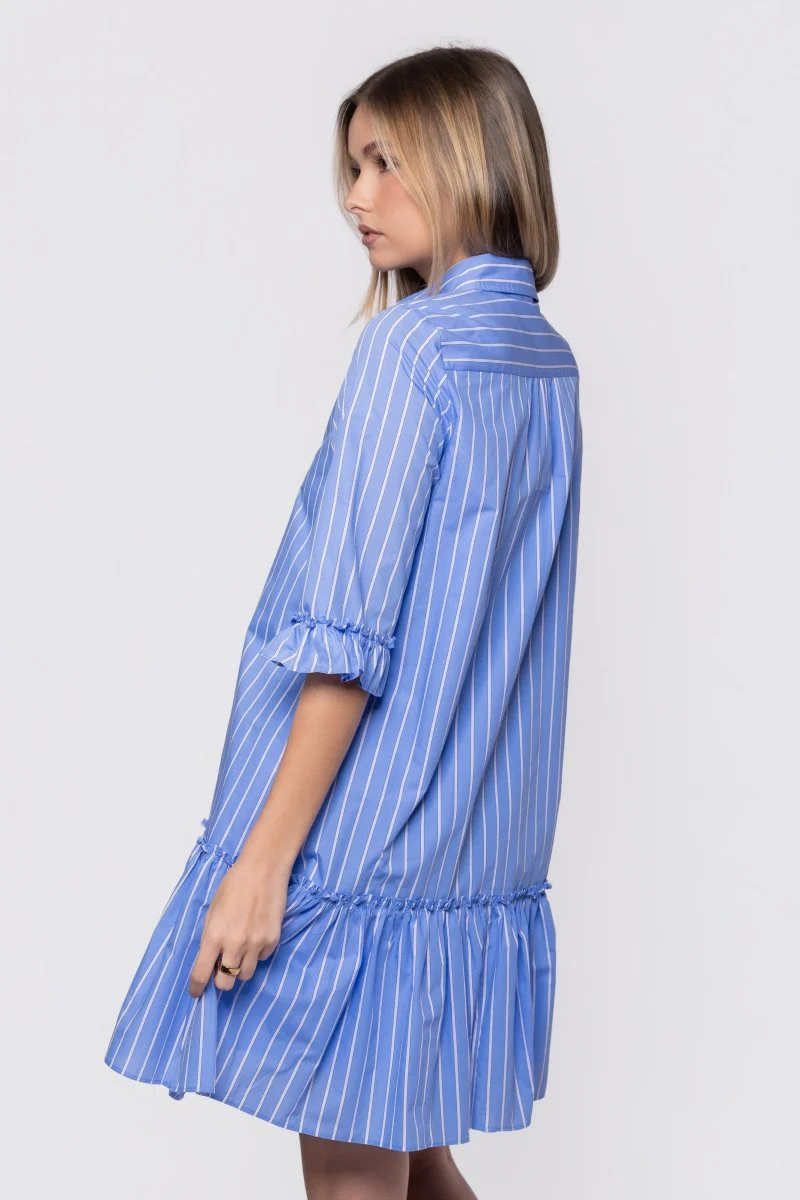 Kiana Dress (Light Blue Stripe) - Image 4
