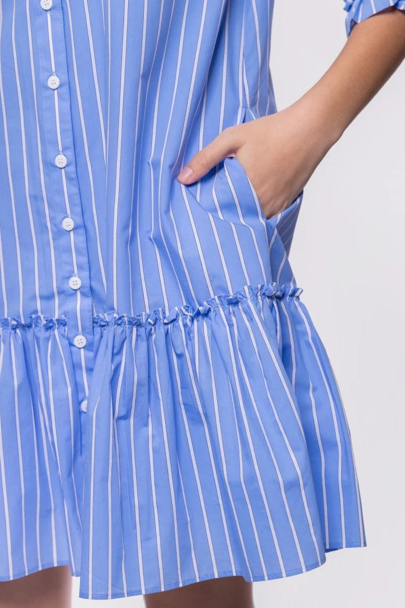 Kiana Dress (Light Blue Stripe) - Image 6