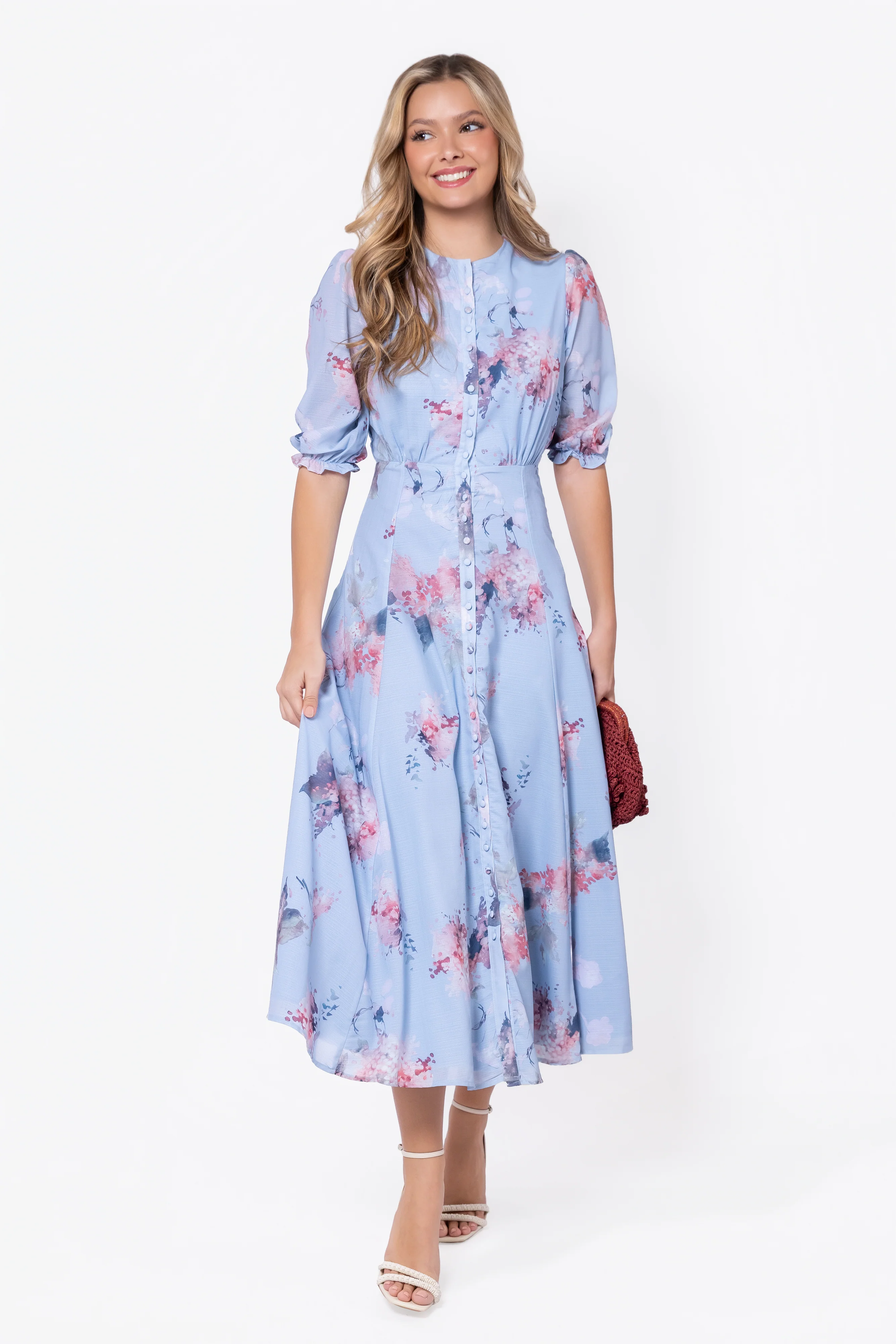 Lana Dress (Blue Pattern) - Image 2