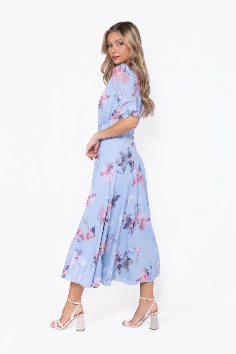 Lana Dress (Blue Pattern) - Image 3