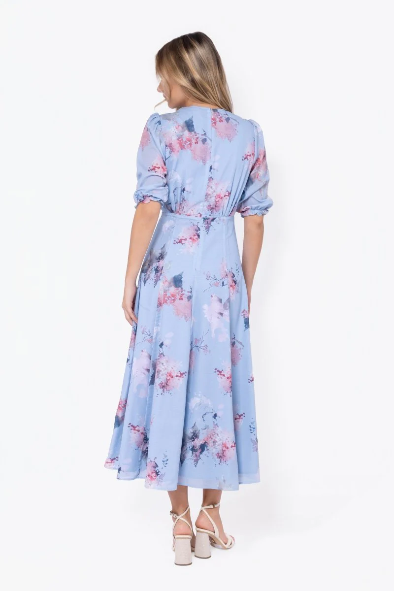 Lana Dress (Blue Pattern) - Image 4