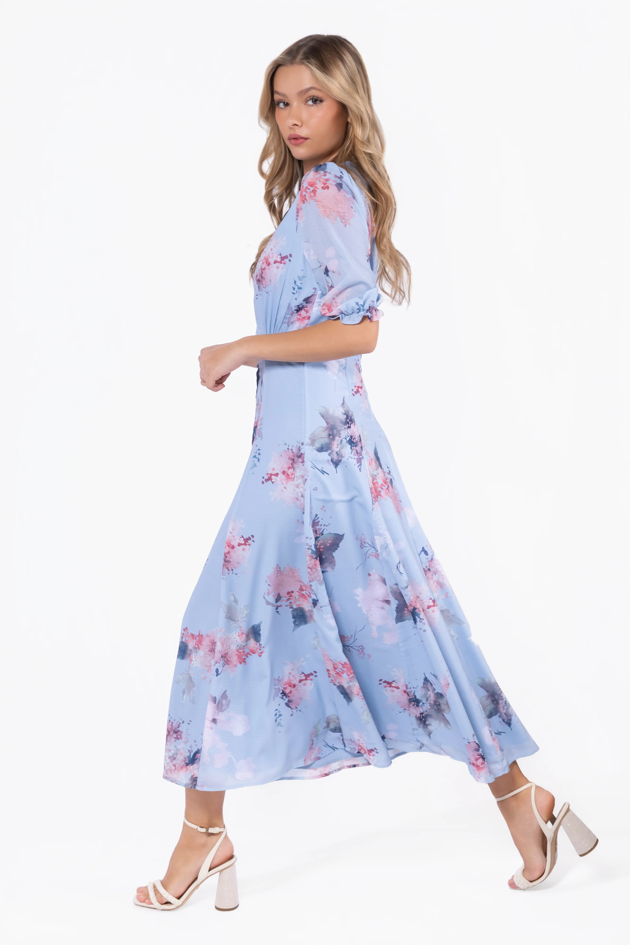 Lana Dress (Blue Pattern) - Image 5