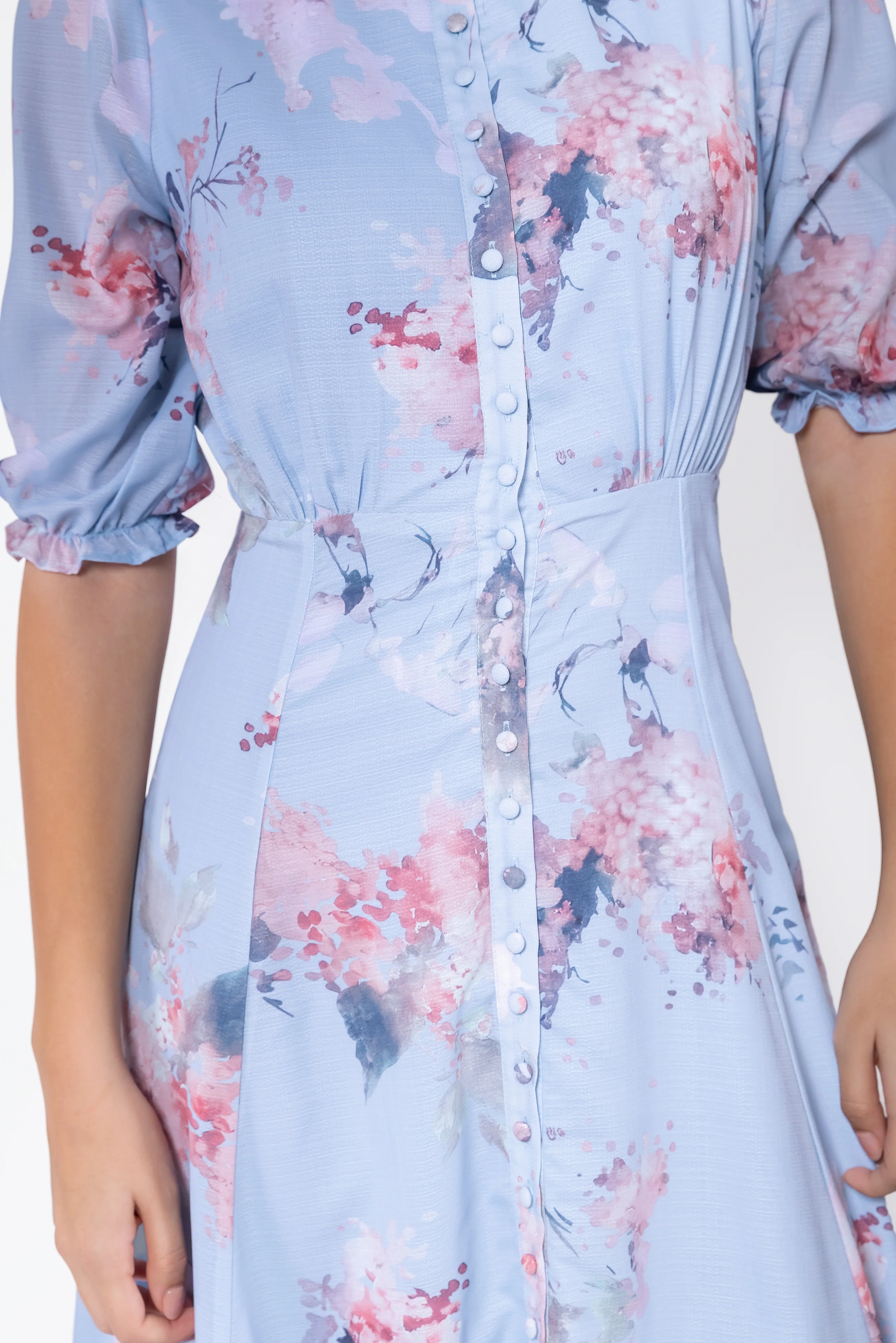 Lana Dress (Blue Pattern) - Image 7