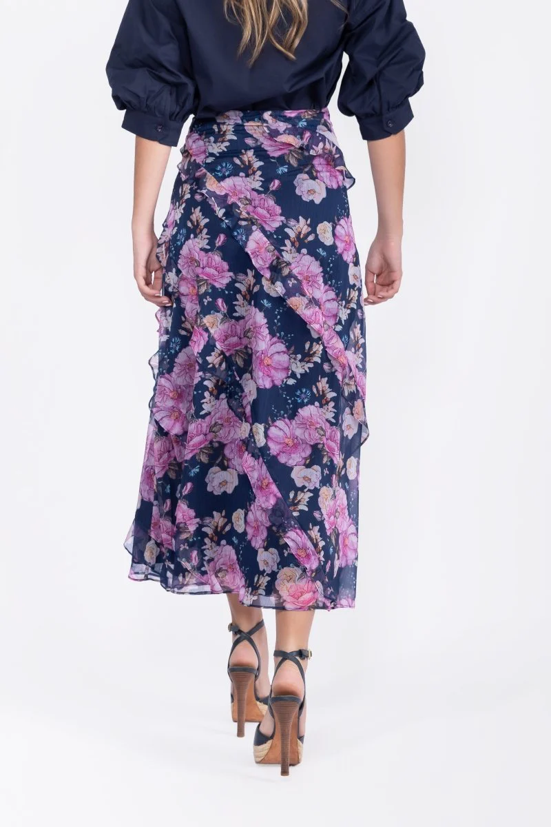 Laurel Skirt (Navy Flower) - Image 6