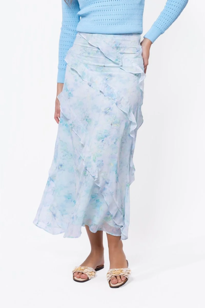 Laurel Skirt (Blue Flower)