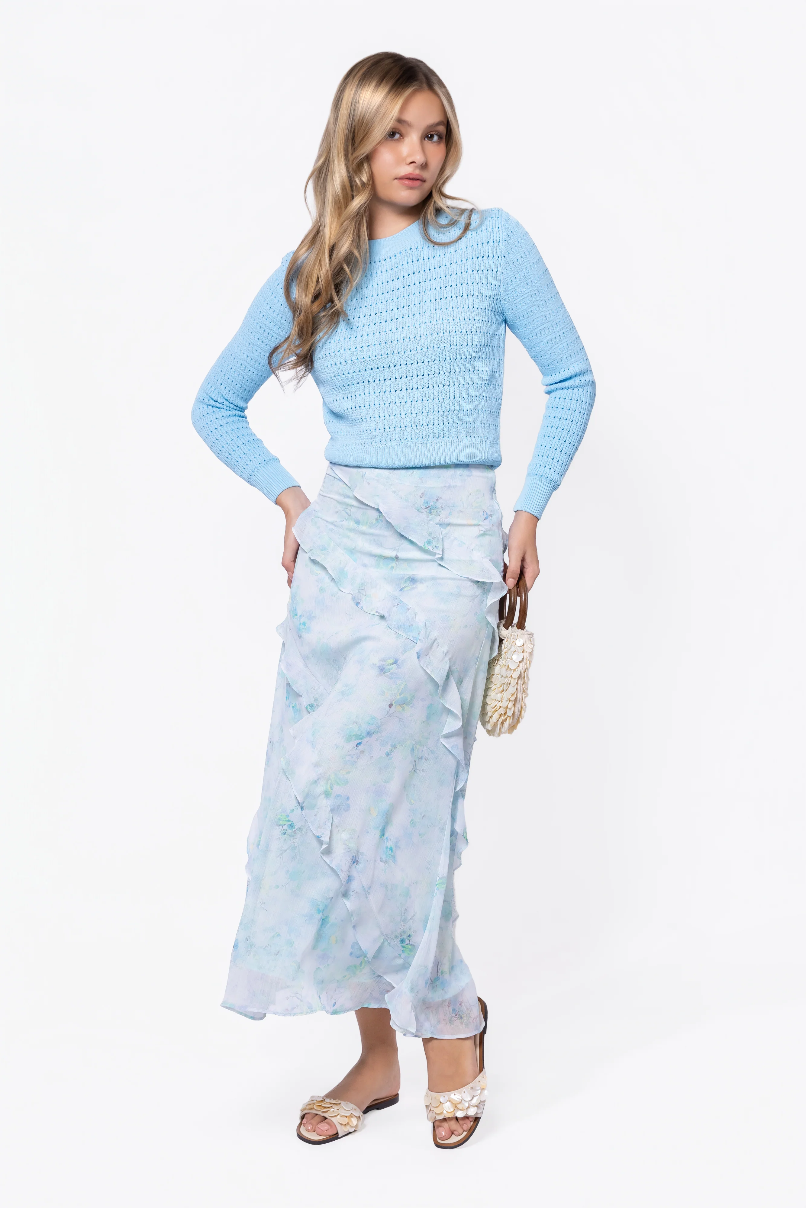Laurel Skirt (Blue Flower) - Image 2