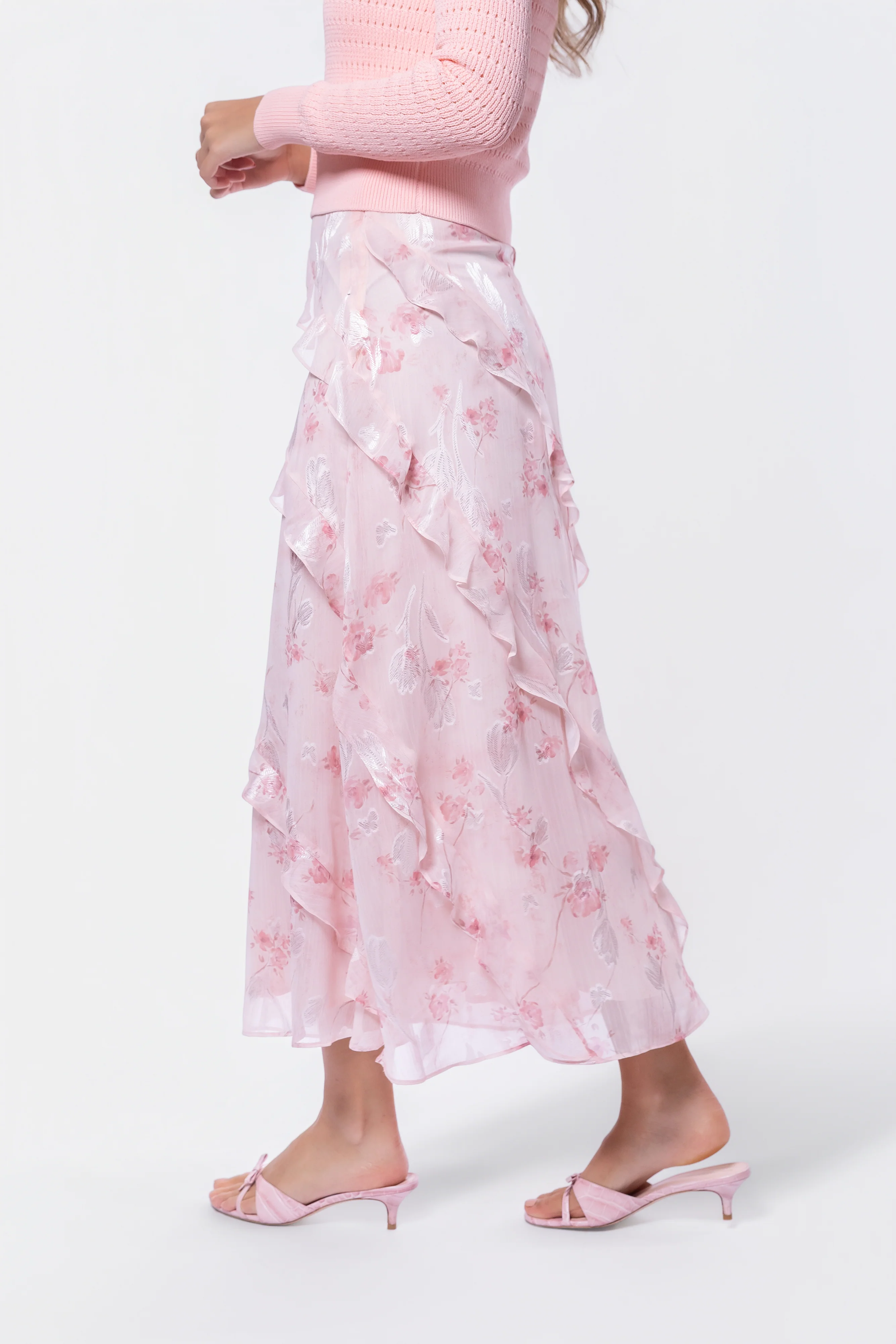 Laurel Skirt (Light Peach Pattern) - Image 3