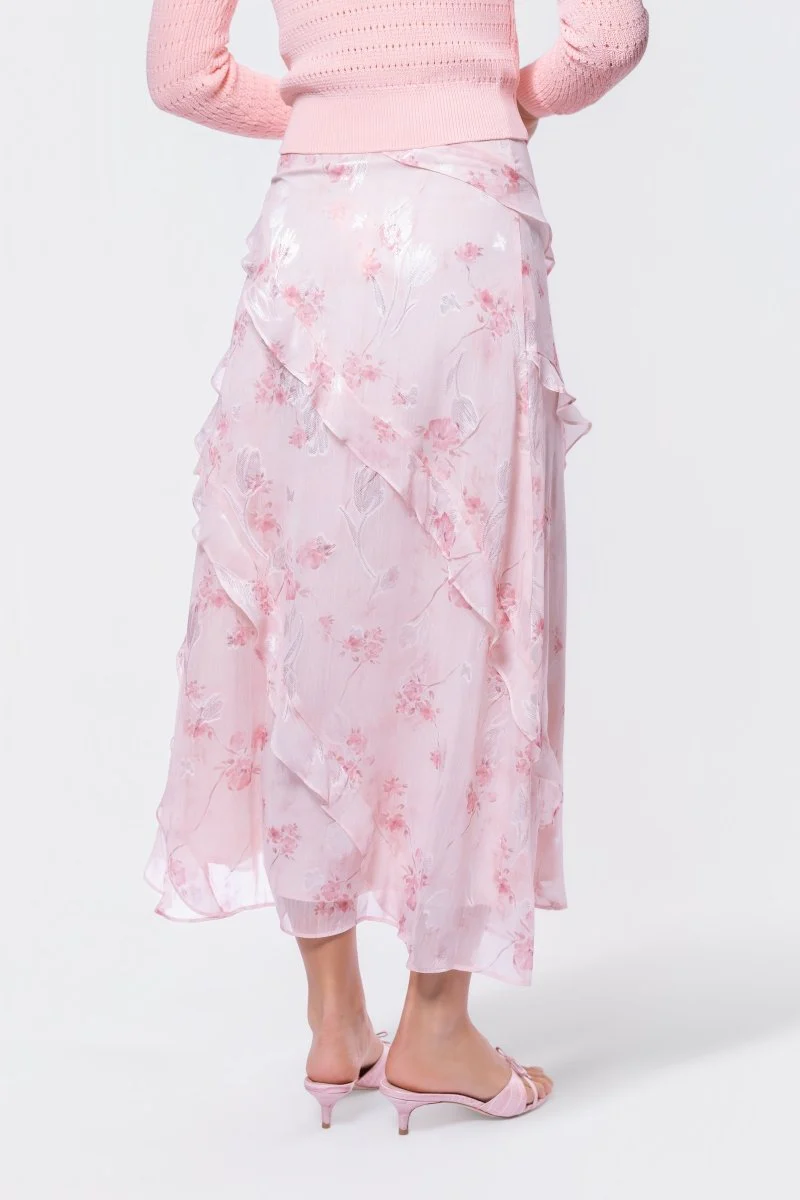 Laurel Skirt (Light Peach Pattern) - Image 4