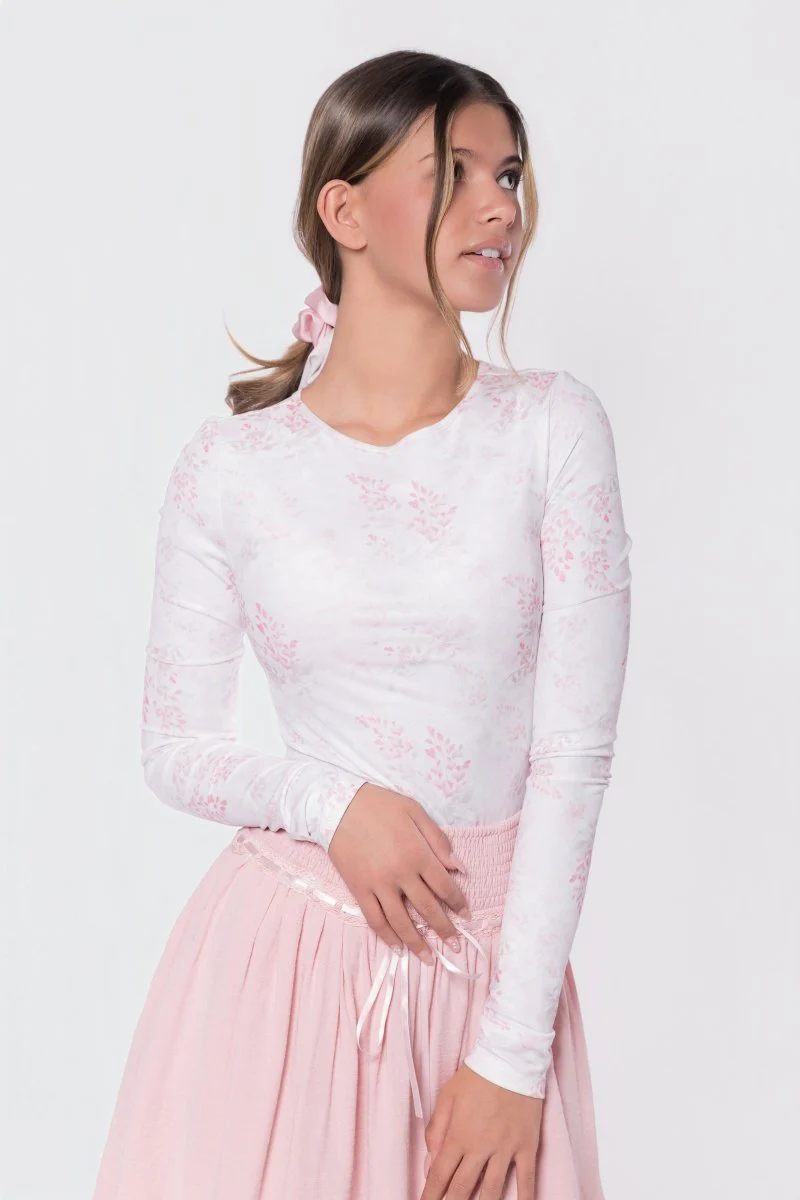 Leni Top (White/Pink)