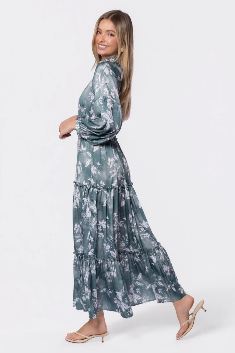 Leslie Dress (Green Pattern) - Image 3