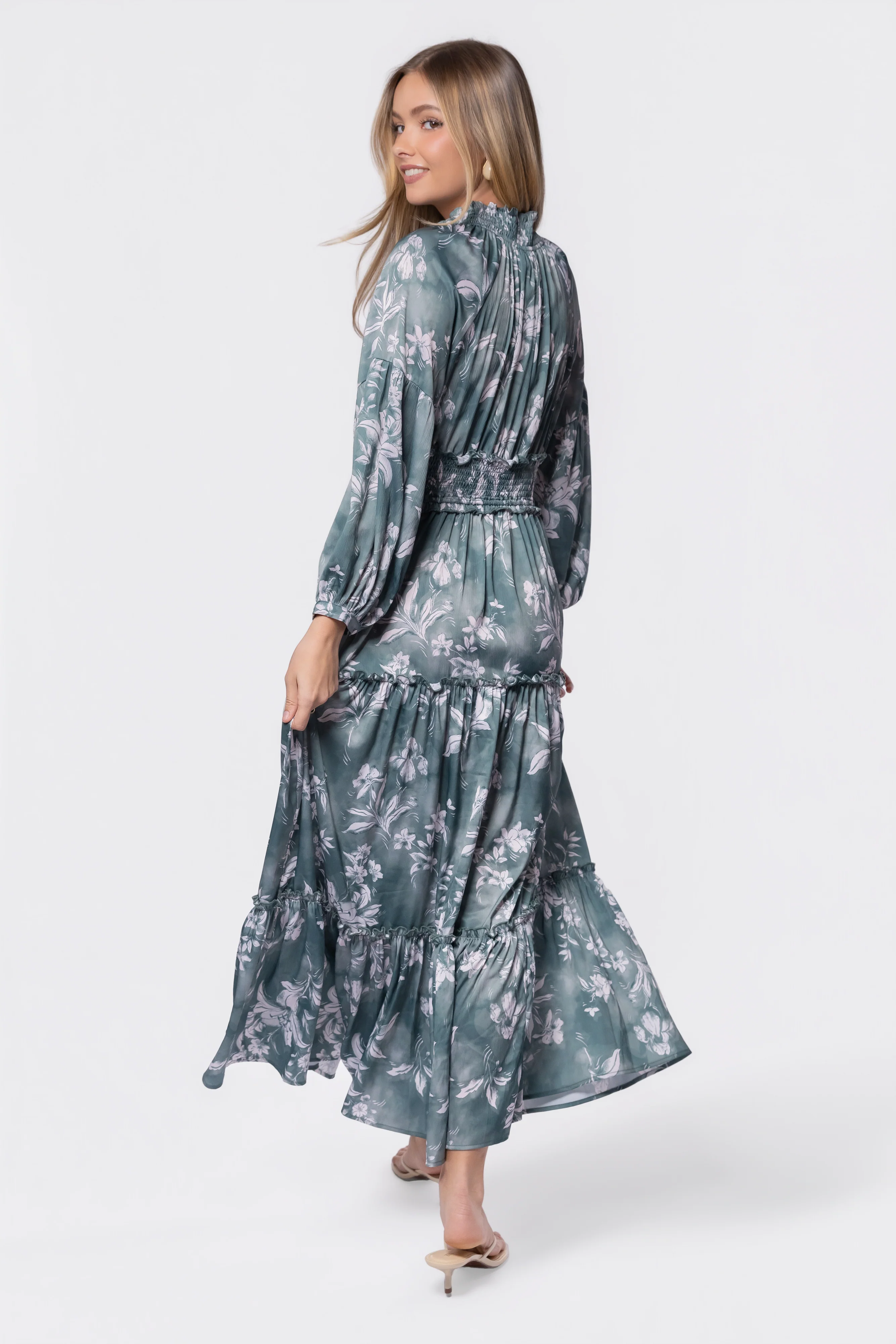 Leslie Dress (Green Pattern) - Image 4