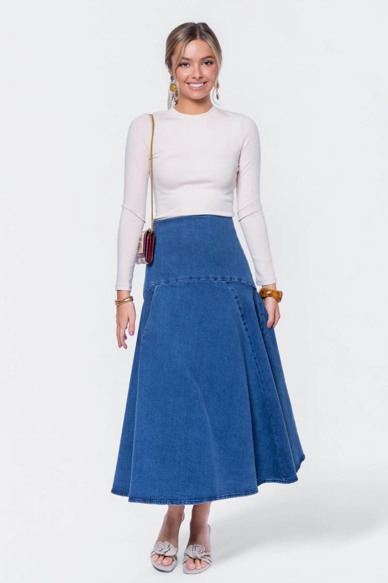 Lia Skirt (Blue) - Image 5