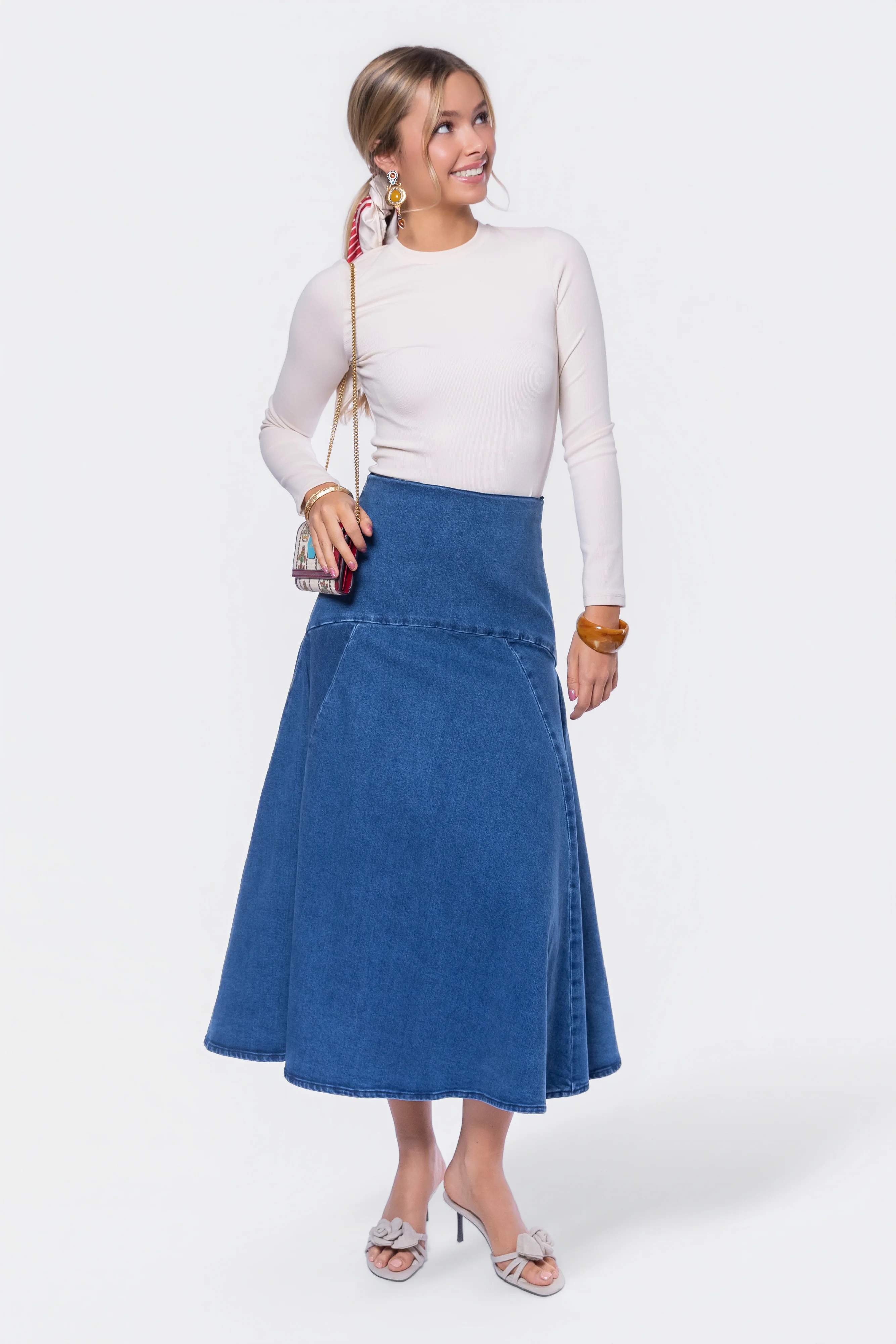 Lia Skirt (Blue) - Image 6