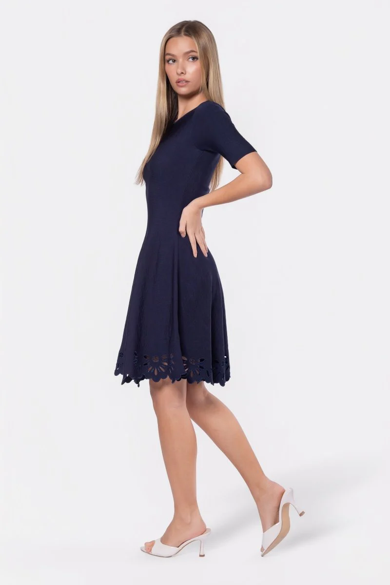 Lily Dress (Navy) - Image 4