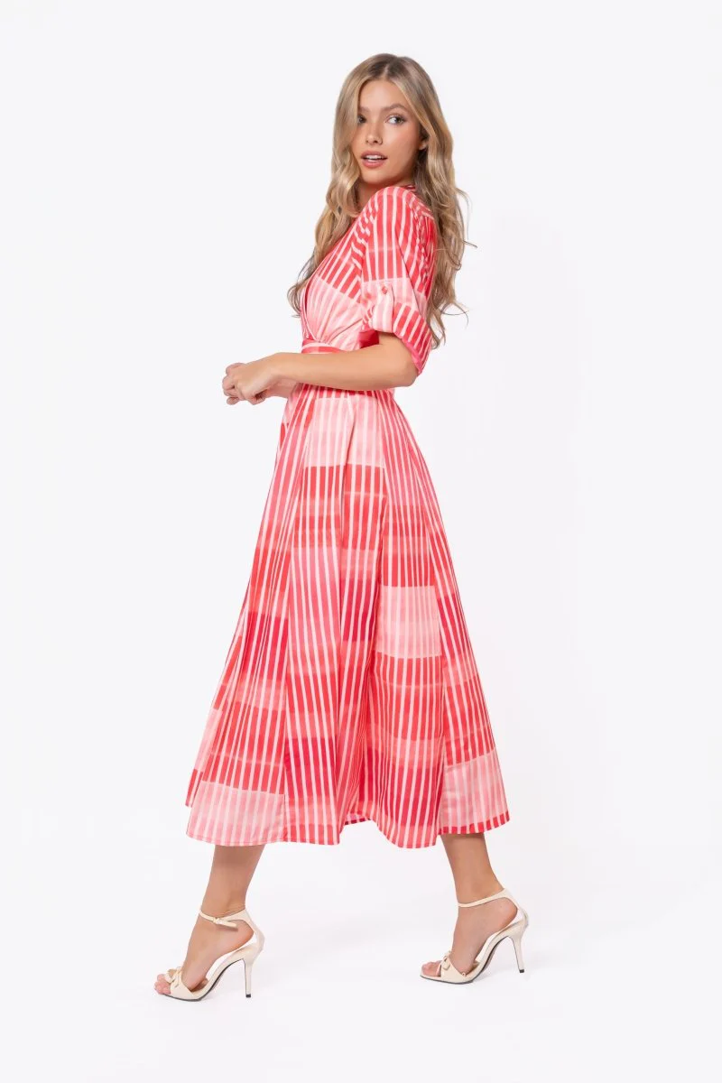 Linda Dress (Pink Multi) - Image 3