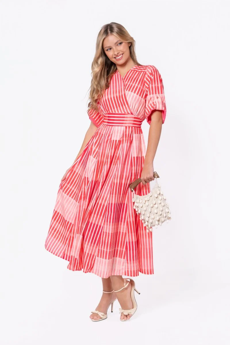 Linda Dress (Pink Multi) - Image 6