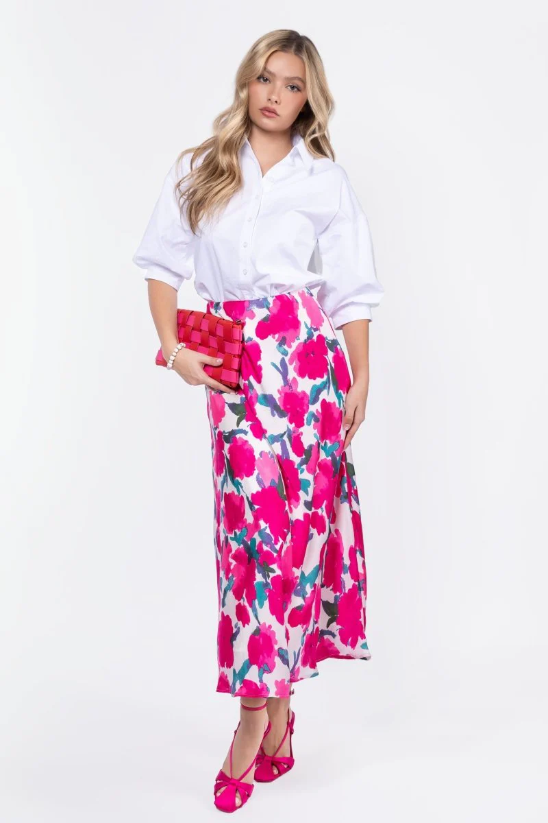 Lisa Skirt (Fuchsia/Green) - Image 8