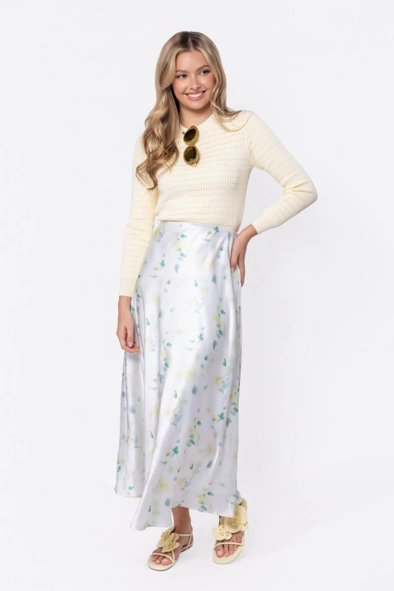 Lisa Skirt (Light Green Ground)