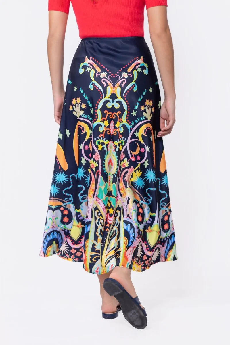 Lisa Skirt (Navy Ground) - Image 4