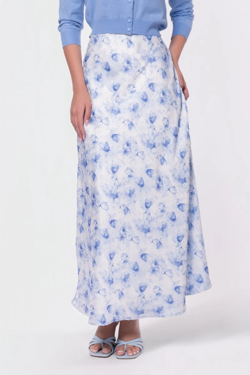 Lisa Skirt (White/Blue) - Image 2