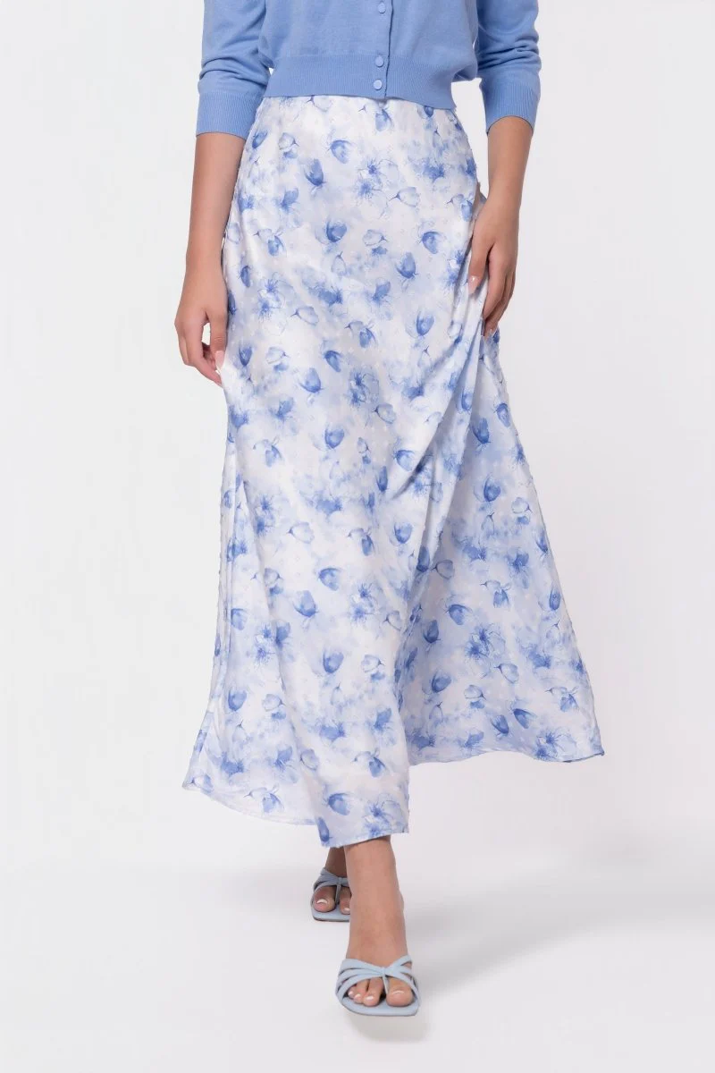 Lisa Skirt (White/Blue) - Image 3