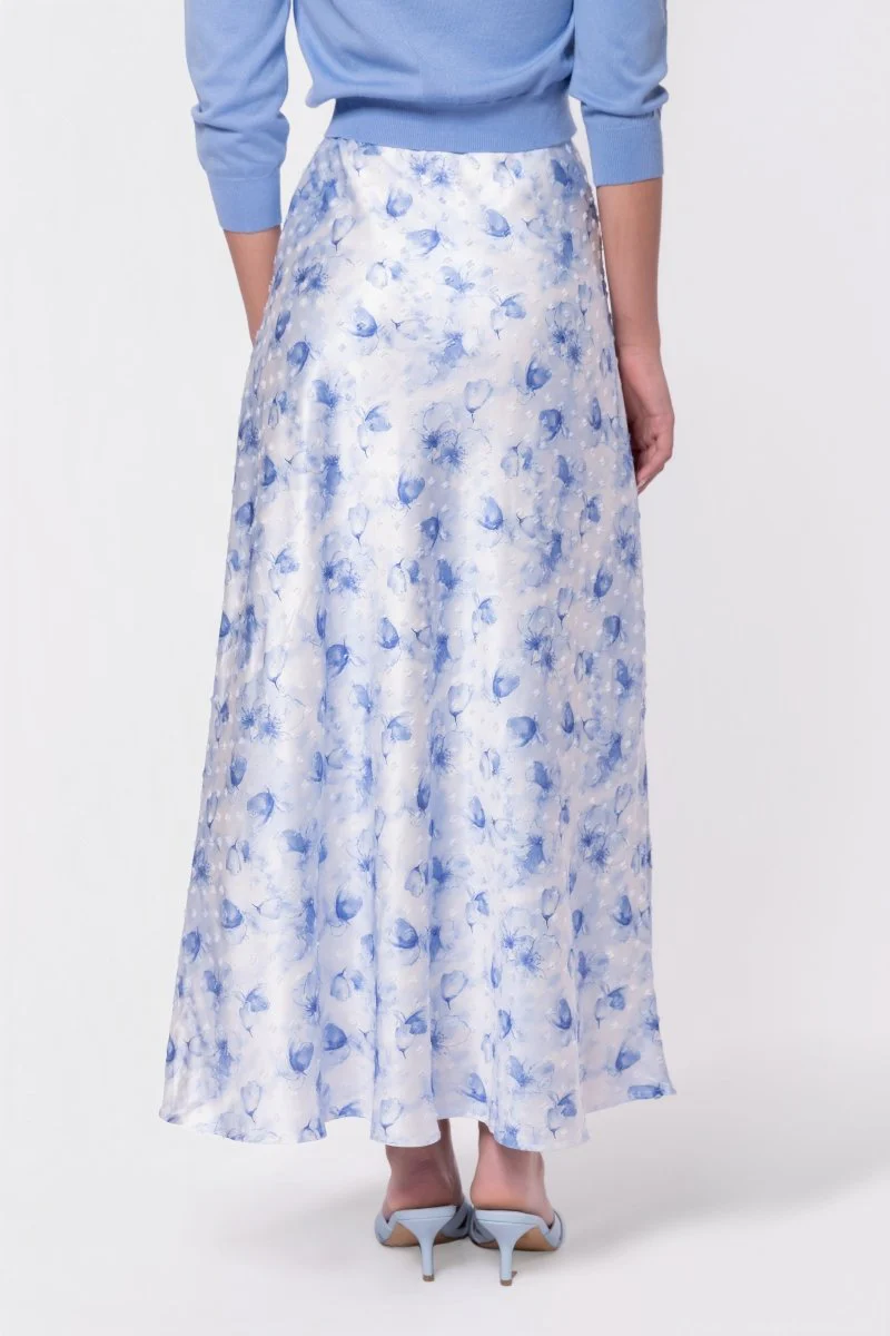 Lisa Skirt (White/Blue) - Image 5