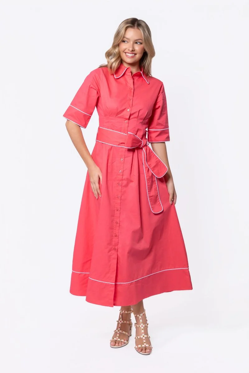 Logan Dress (Coral Pink) - Image 2