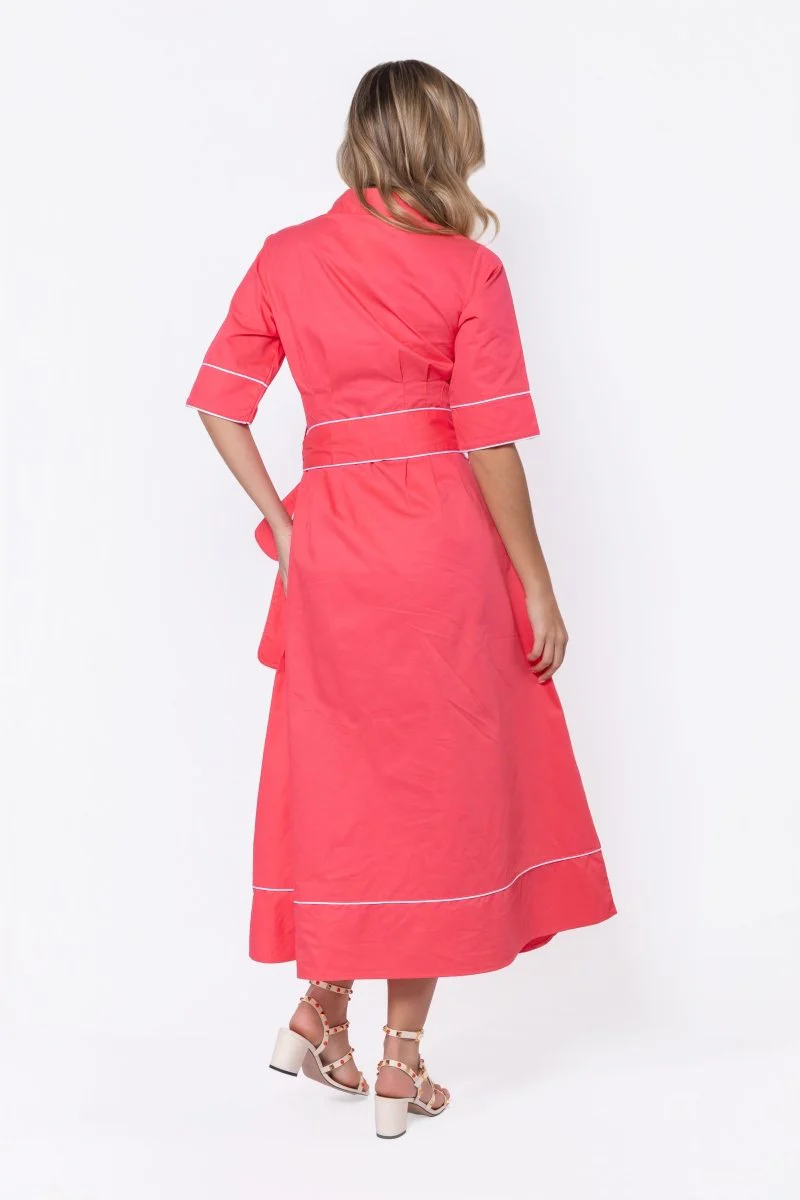 Logan Dress (Coral Pink) - Image 4
