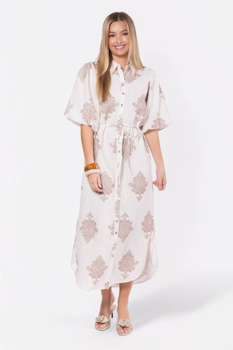 Lorelai Dress (Beige) - Image 3